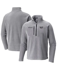 Columbia Men's Gray New York Knicks Fast Trek Iii Half-Zip Fleece Pullover Sweatshirt