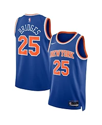 Nike Men's and Women's Mikal Bridges Blue New York Knicks 2024 Offseason Addition Swingman Jersey