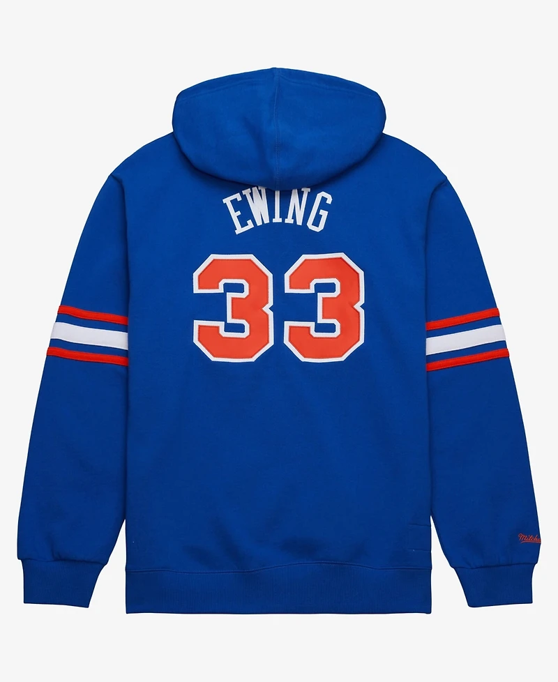 Mitchell & Ness Men's Patrick Ewing Blue New York Knicks Name & Number Hoodie
