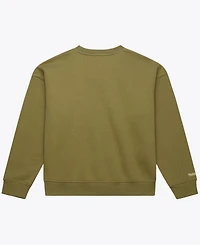 Mitchell & Ness Women's Olive New York Knicks Lightweight Script Sweatshirt
