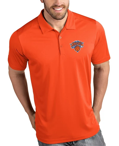 Antigua Men's Orange New York Knicks Tribute Polo Shirt