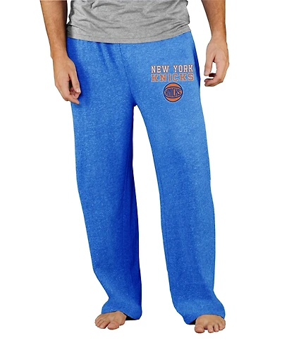 Concepts Sport Men's Blue New York Knicks Mainstream Tri-Blend Terry Pants