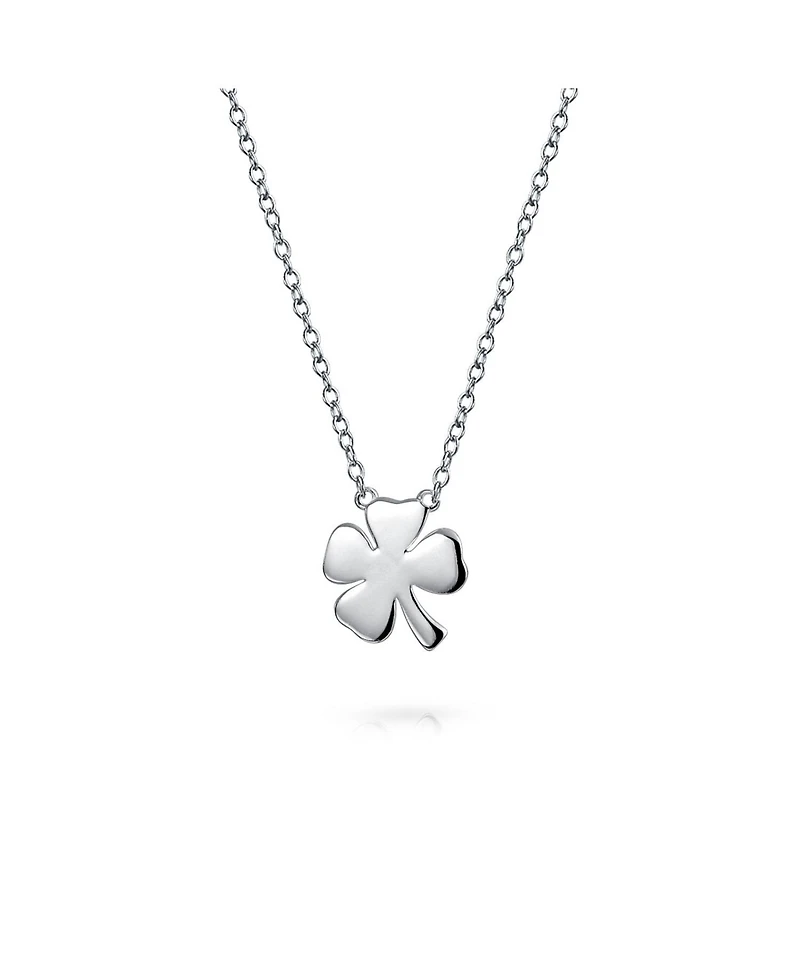 Bling Jewelry Celtic Shamrock Good Luck Charm Clover Pendant Necklace Sterling Silver