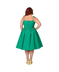 Unique Vintage Plus 1950s Cotton Swing Dress