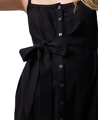 Ingrid + Isabel Maternity Sleeveless Button Front Midi Dress