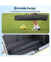 Xo 5-in-1 Soccer Goal 7x5 Ft, Portable Rebounder Net with Steel Frame, Easy Setup Soccer Training Goal for Backyard