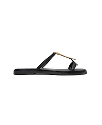 Forever & Always Shoes Women's Tessa Leather Thong Sandals