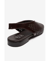 Forever & Always Shoes Women's Delizia Leather Slingback Shoe