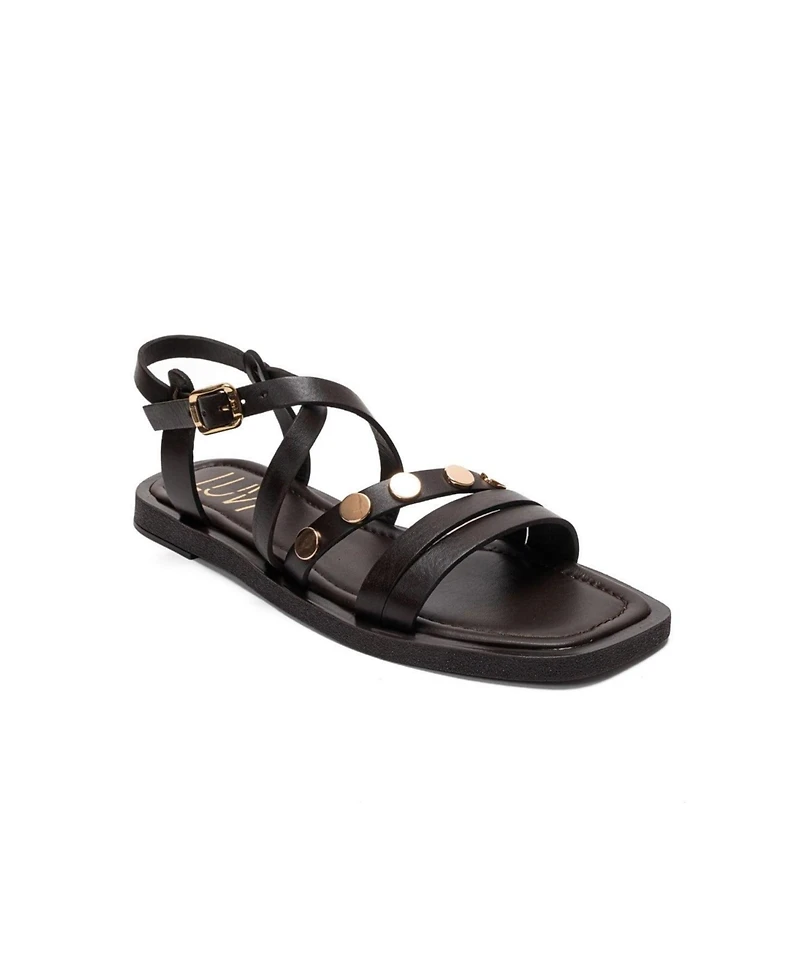 Forever & Always Shoes Poole Leather Multi Strap Sandal