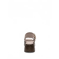 Forever & Always Shoes Women's Lone Leather Platform Sandal