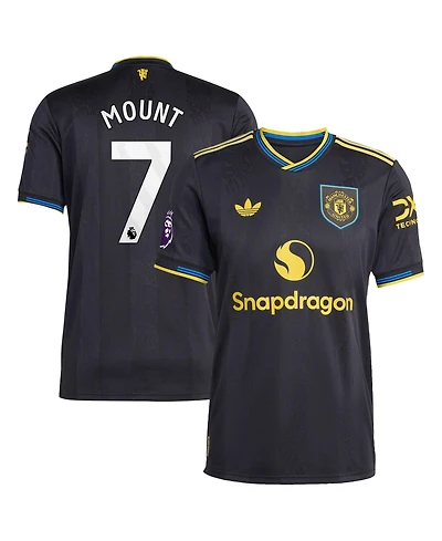 Adidas Men's Mason Mount Black Manchester United 2025/26 Third Authentic Player Jersey