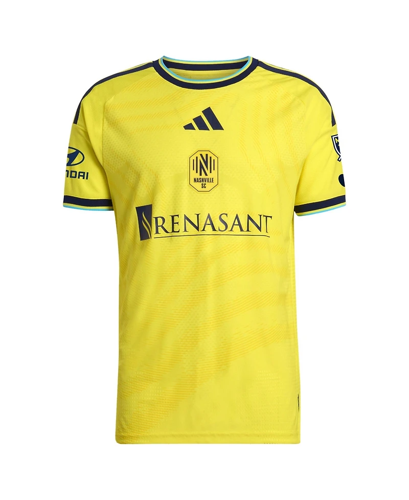 Adidas Men's Sam Surridge Yellow Nashville Sc 2026 The Reverb Kit On-Field Authentic Patch Jersey