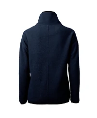 Cutter & Buck Women's Navy New York Yankees Cascade Eco Sherpa Fleece Quarter-Zip Pullover Jacket