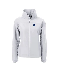 Cutter & Buck Women's Gray Los Angeles Dodgers Charter Eco Full-Zip Jacket
