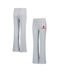 Concepts Sport Women's Gray St. Louis Cardinals Juniper Rib Knit Flare Sleep Pants