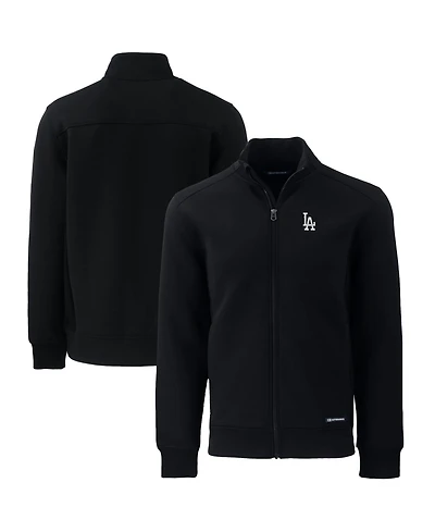 Cutter & Buck Men's Black Los Angeles Dodgers Big Tall Roam Eco Full-Zip Jacket
