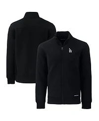 Cutter & Buck Men's Black Los Angeles Dodgers Big Tall Roam Eco Full-Zip Jacket
