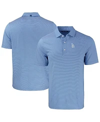 Cutter & Buck Men's Royal Los Angeles Dodgers Forge Eco Double Stripe Stretch Polo Shirt