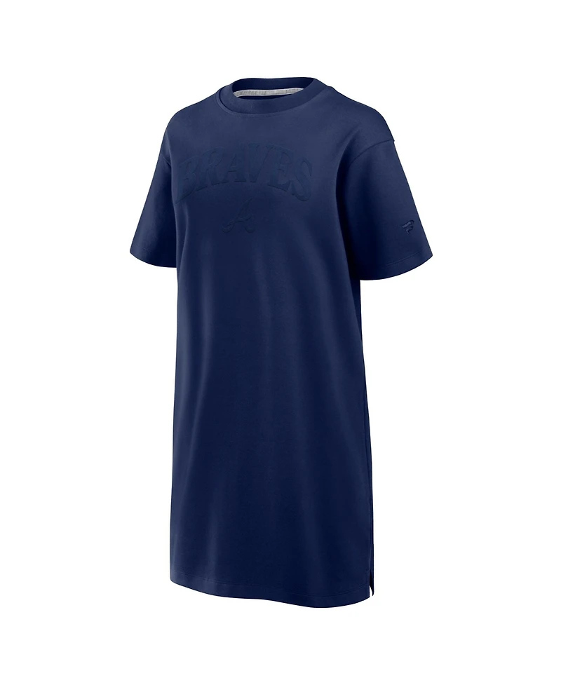 Fanatics Women's Navy Atlanta Braves Elements Cotton Dress