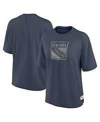 Fanatics Women's Blue New York Rangers Oversized Elements Raw Edge Future Ground T-Shirt