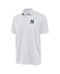 Antigua Men's White New York Yankees Eclipse Polo Shirt