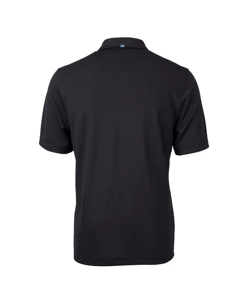 Cutter & Buck Men's Black Los Angeles Dodgers Virtue Eco Pique Polo Shirt