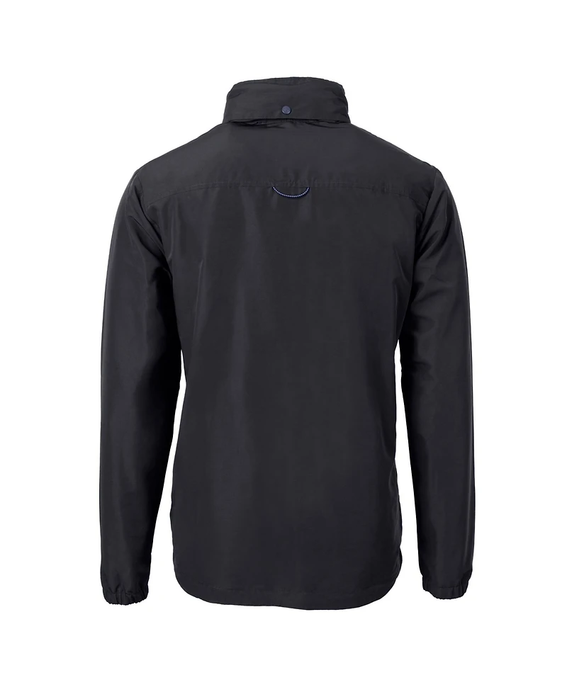Cutter & Buck Men's Black Los Angeles Dodgers Charter Eco Full-Zip Hoodie Jacket