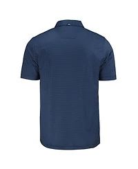 Cutter & Buck Men's Navy New York Yankees Big & Tall Pike Eco Shadow Check Print Polo Shirt