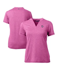 Cutter & Buck Women's Light Pink New York Yankees Forge Heathered Stretch Blade Top