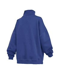 Pressbox Women's Royal Kentucky Wildcats Oversized Mock Neck Sweatshirt