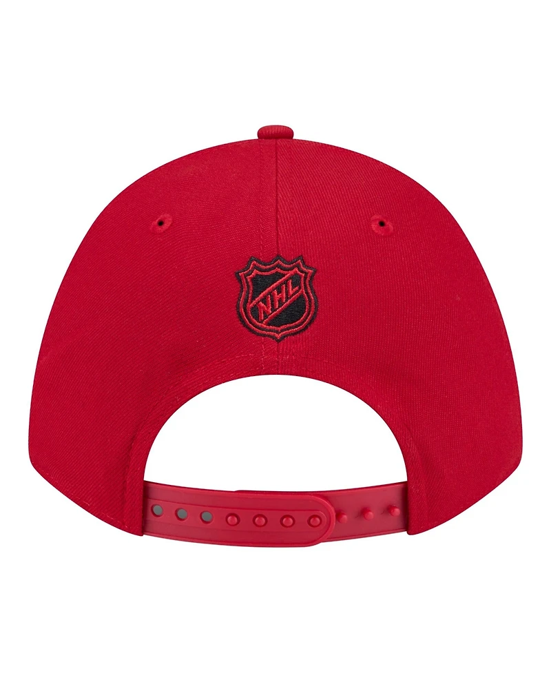New Era Men's Red Carolina Hurricanes 9FORTY M-Crown Adjustable Hat