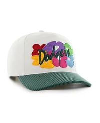 '47 Brand Men's White/Green Los Angeles Dodgers Flora Gallery Hitch Adjustable Hat