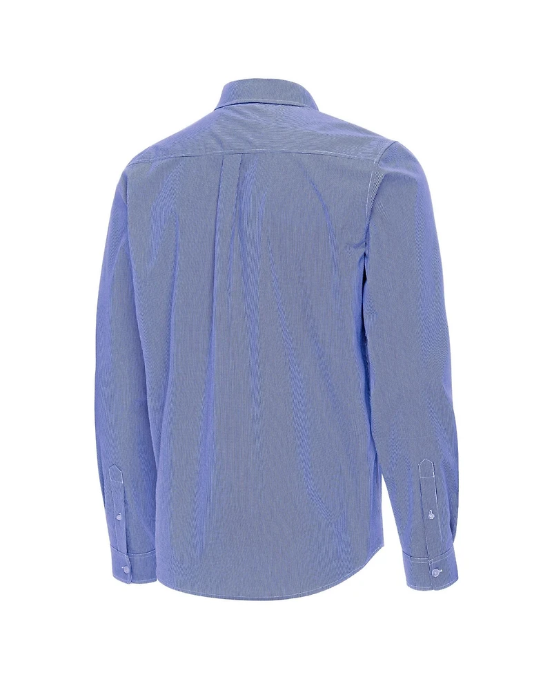 Antigua Men's Royal Los Angeles Dodgers Porter Woven Long Sleeve Button-Down Shirt