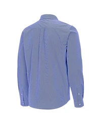 Antigua Men's Royal Los Angeles Dodgers Porter Woven Long Sleeve Button-Down Shirt