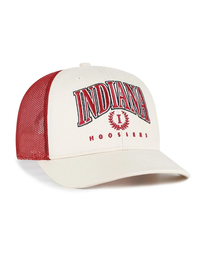 '47 Brand Men's Natural Indiana Hoosiers Drawbridge Trucker Adjustable Hat