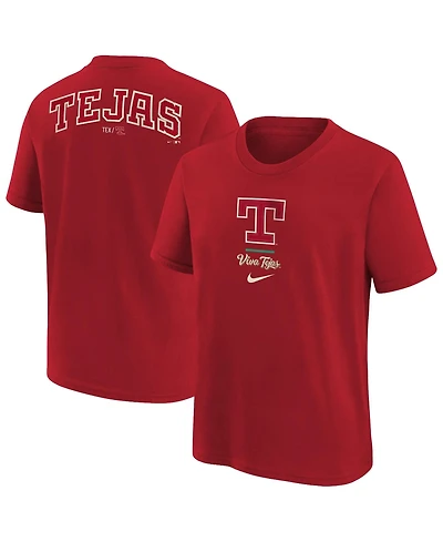 Nike Big Boys and Girls Red Texas Rangers 2026 City Connect T-Shirt