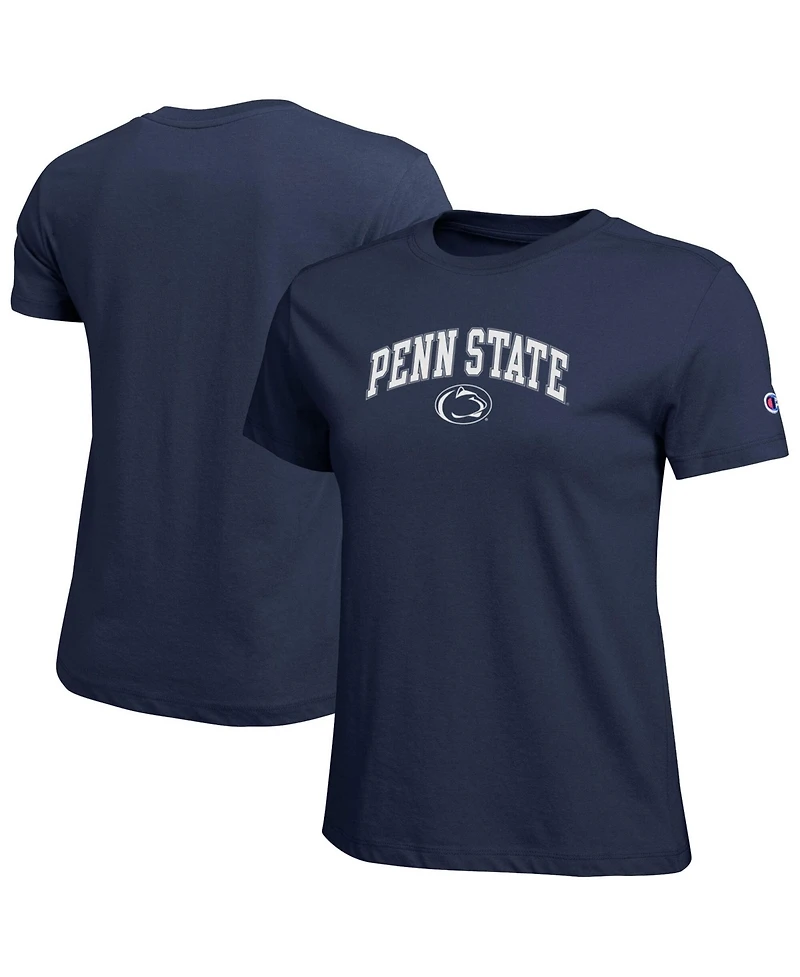 Champion Women's Navy Penn State Nittany Lions Arched Over Logo T-Shirt