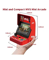 Unico Mvs Mini Home Arcade Console with Controller and 45 Snk Classic Games Including King of Fighters, Metal Slug, Samurai Showdown and More