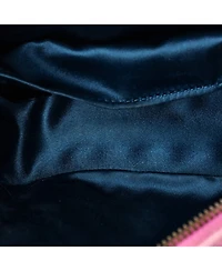 Pre-Owned Gucci Gg Marmont Belt Bag Embellished Matelasse Velvet
