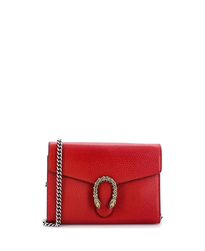 Pre-Owned Gucci Small Dionysus Chain Wallet Leather with Embellished Detail