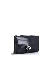 Pre-Owned Gucci Medium Interlocking Shoulder Bag Patent
