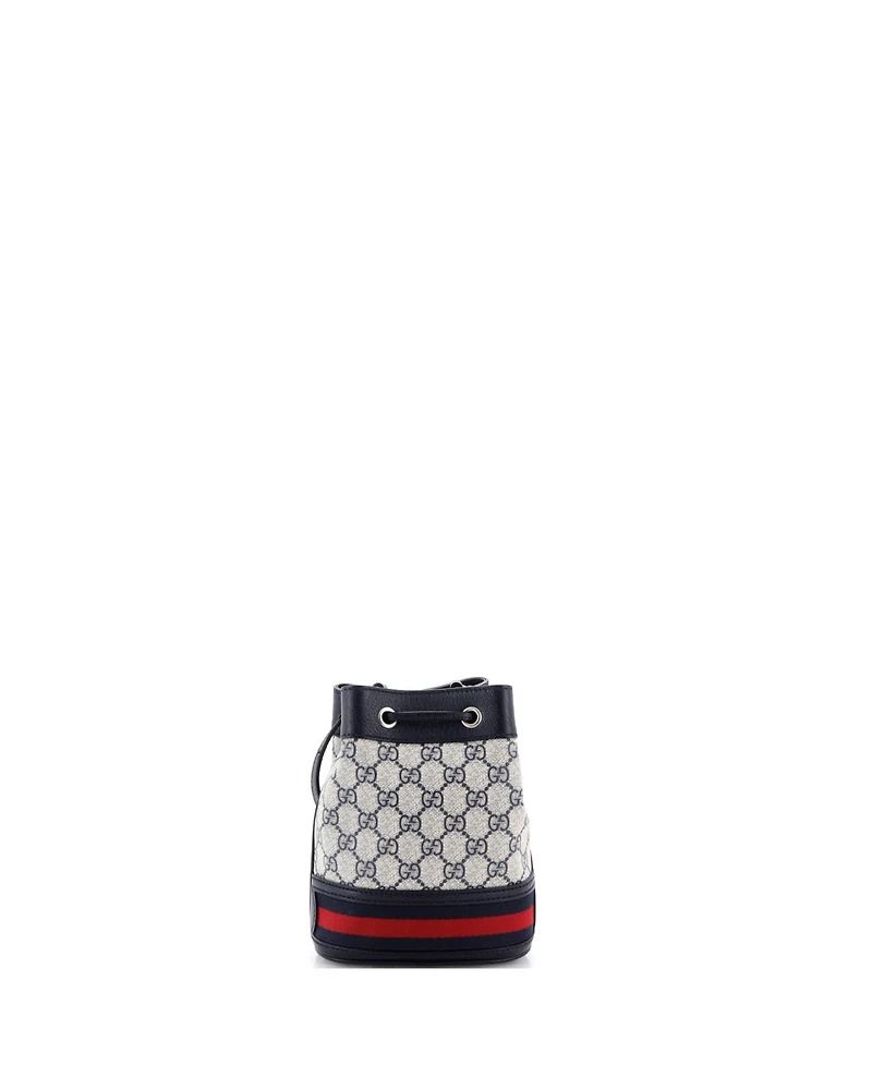 Pre-Owned Gucci Mini Ophidia Bucket Bag Gg Coated Canvas