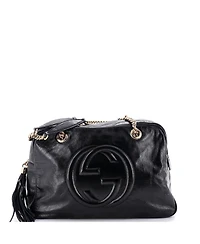 Pre-Owned Gucci Medium Soho Chain Zip Shoulder Bag Patent