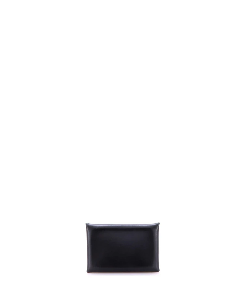 Pre-Owned HERMES Calvi Duo Card Holder Box Calf