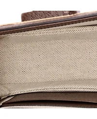 Pre-Owned Gucci Mini Bamboo 1947 Top Handle Bag Jumbo Gg Canvas