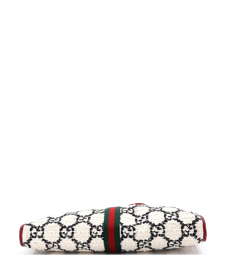 Pre-Owned Gucci Large Rajah Chain Tote Gg Tweed
