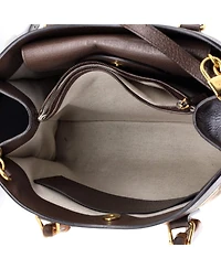 Pre-Owned Gucci Medium Diana Nm Bamboo Handle Tote Jumbo Gg Canvas