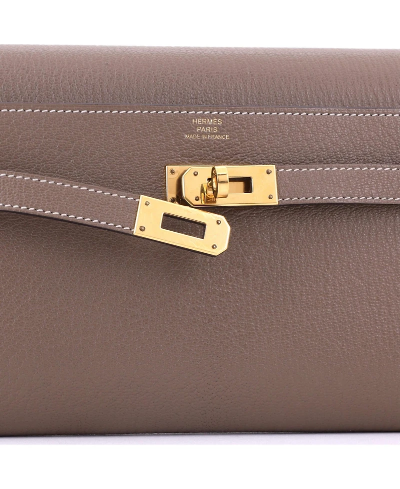 Pre-Owned HERMES Kelly To Go Wallet Chevre Mysore
