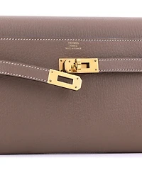 Pre-Owned HERMES Kelly To Go Wallet Chevre Mysore