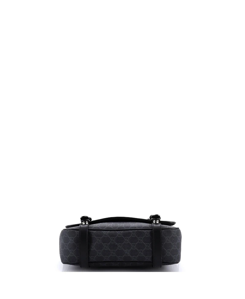 Pre-Owned Gucci Medium Interlocking G Patch Messenger Bag Gg Coated Canvas with Leather